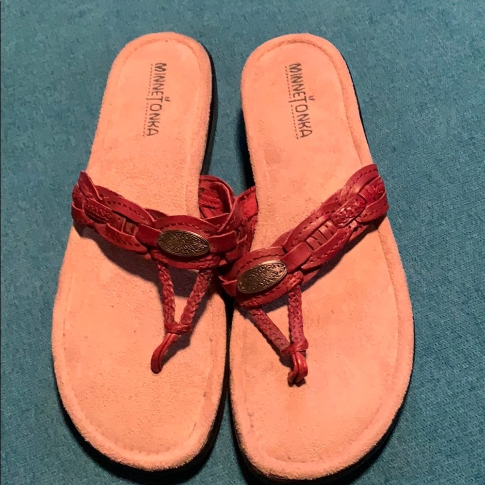 NWOB MineTonks leather sandals size 10